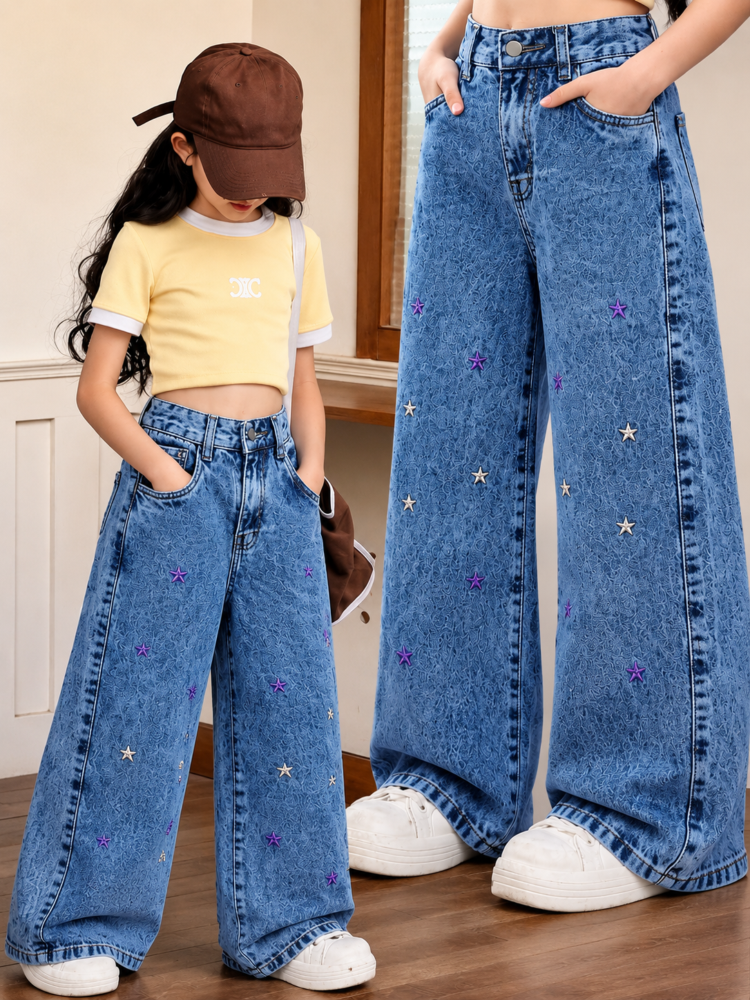 jeans palazzo niña ref. n-3001