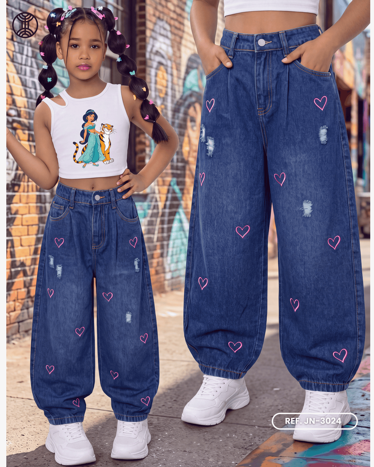 jeans ladino niña ref. jn-3024