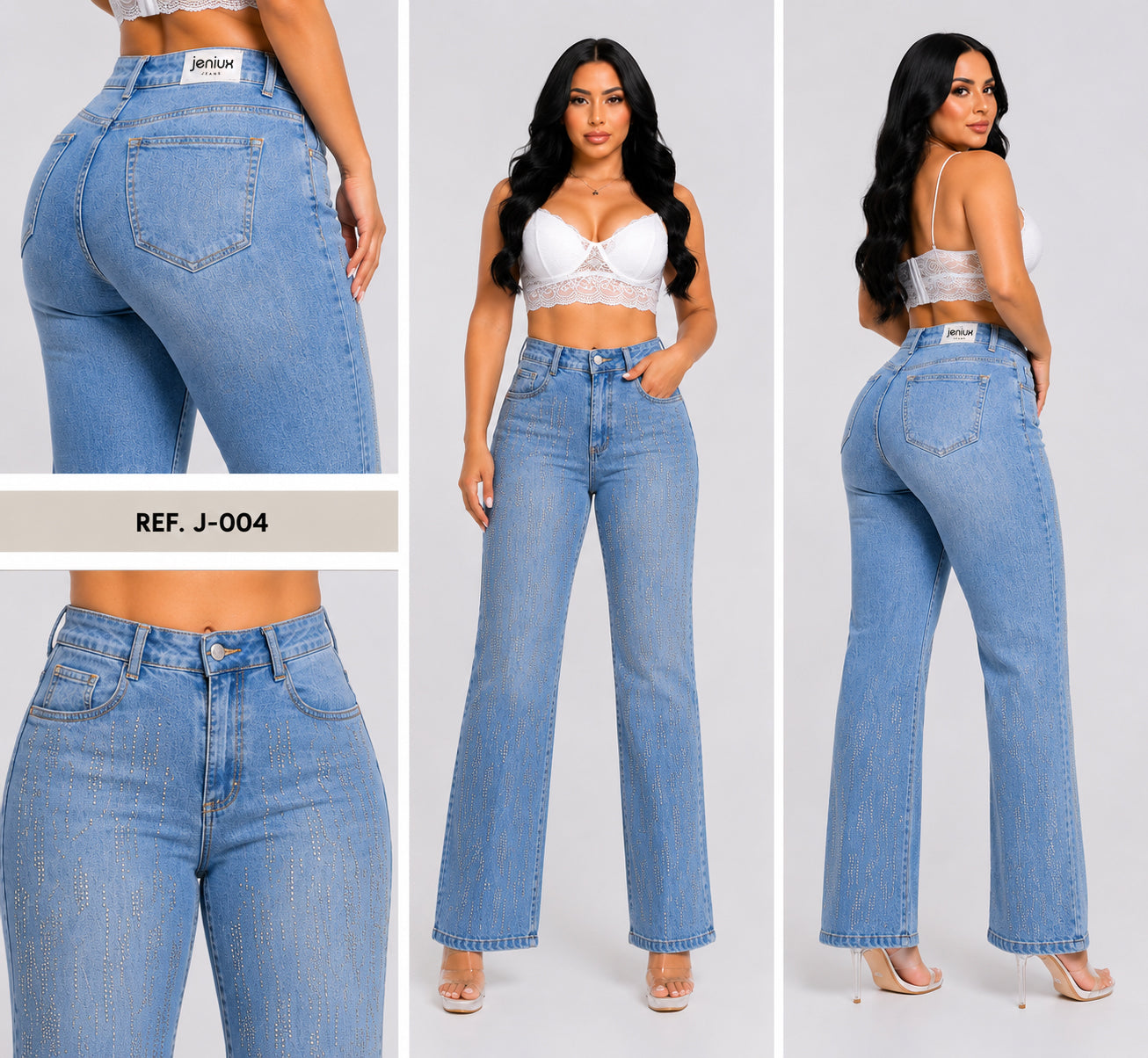 jeans palazzo  ref.  j-004