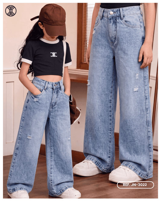 JEANS PALAZZO NIÑA REF*. JN-3022