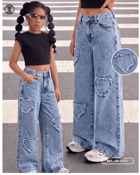 JEANS PALAZZO NIÑA REF*. JN-3023