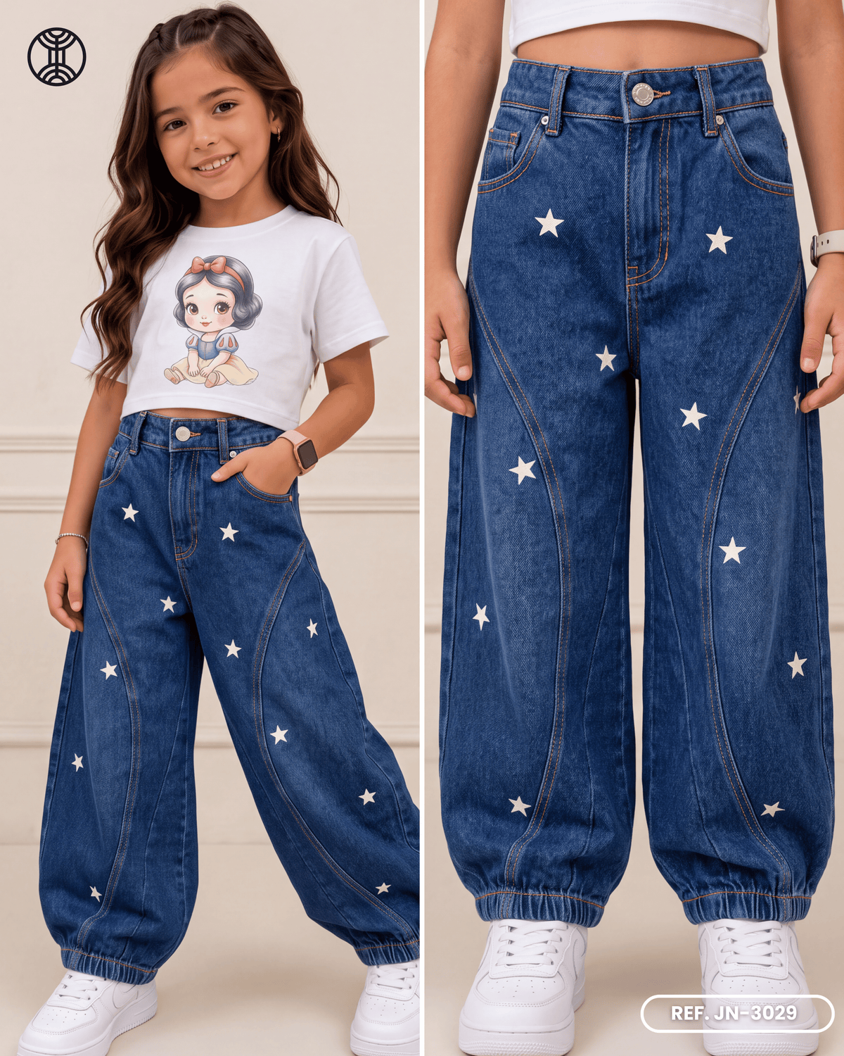 jeans baggy niña ref. jn-3029