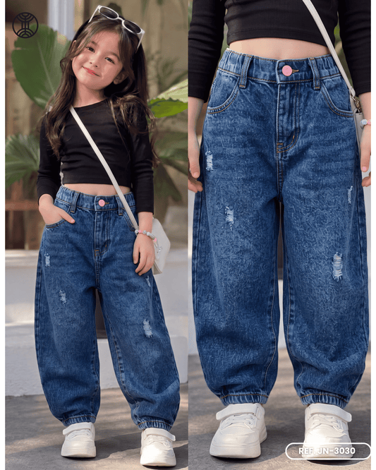 JEANS BAGGY NIÑA REF. JN-3030