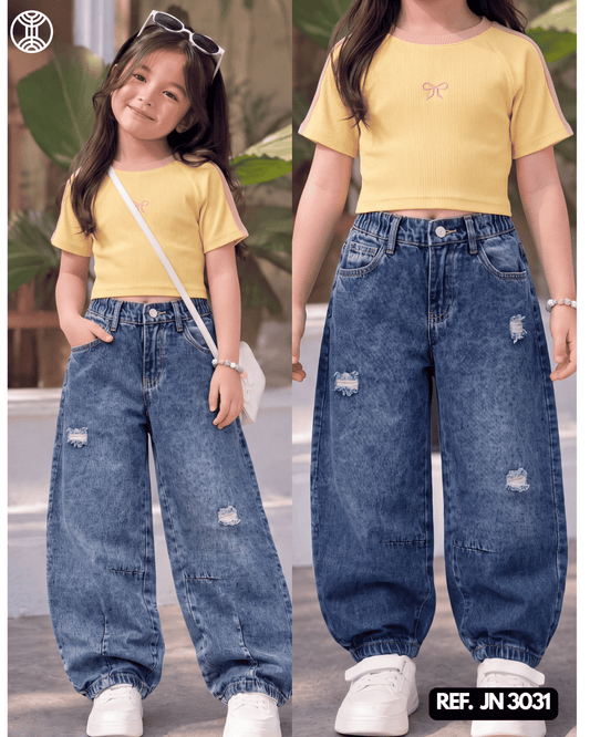 JEANS BAGGY NIÑA REF. JN-3031