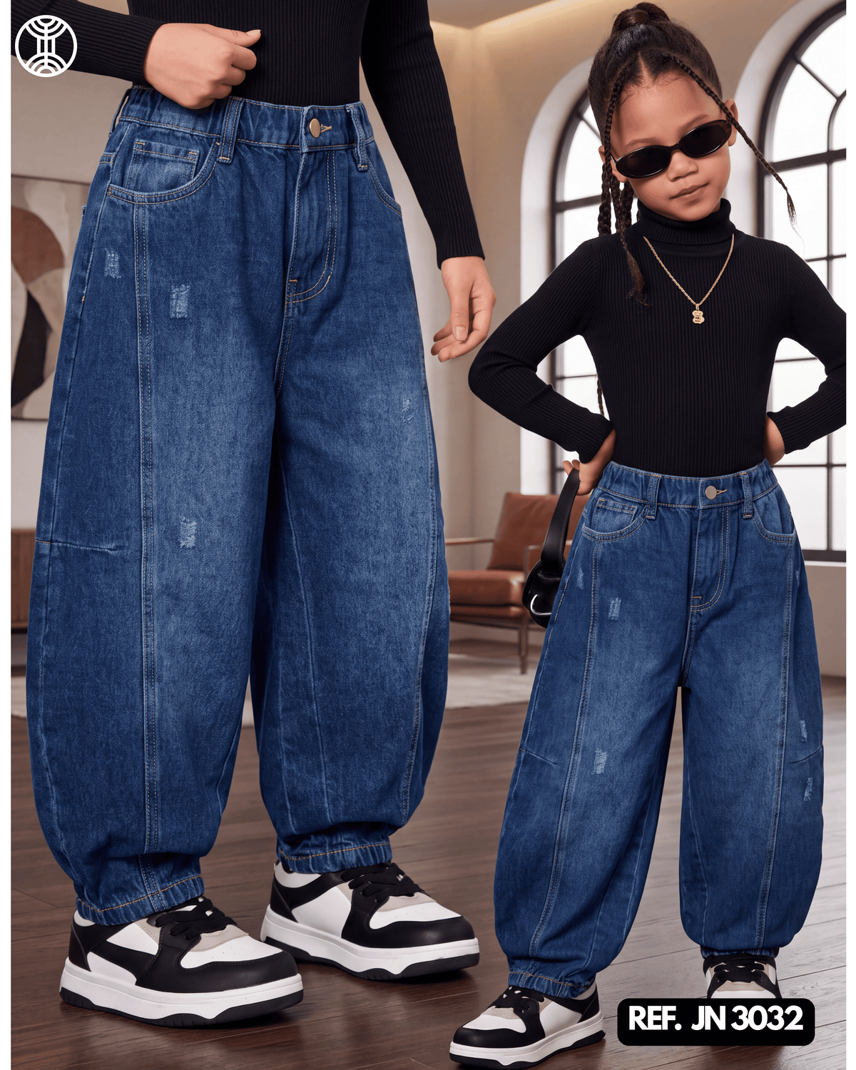 jeans baggy niña ref. jn-3032