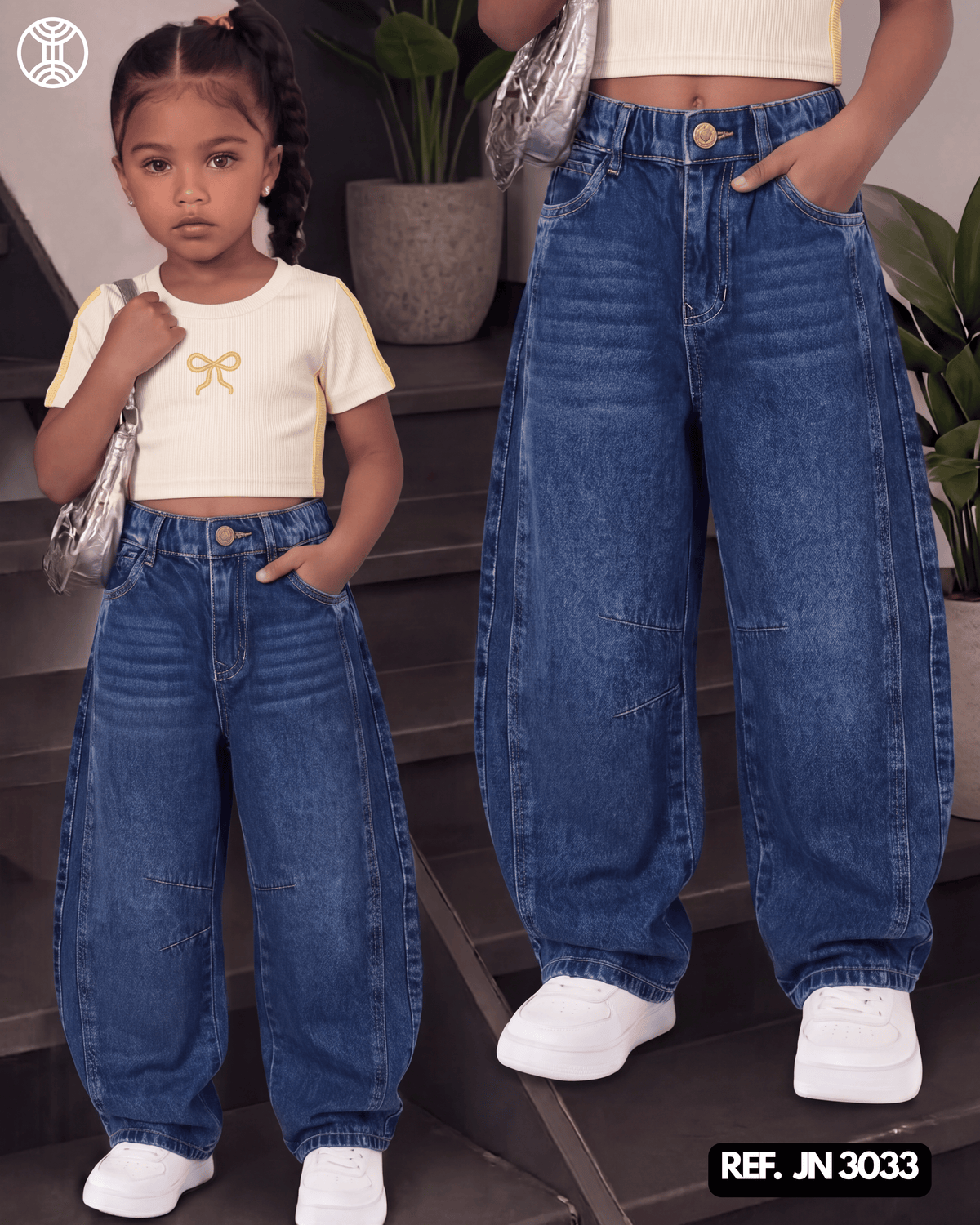 jeans baggy niña ref. jn-3033