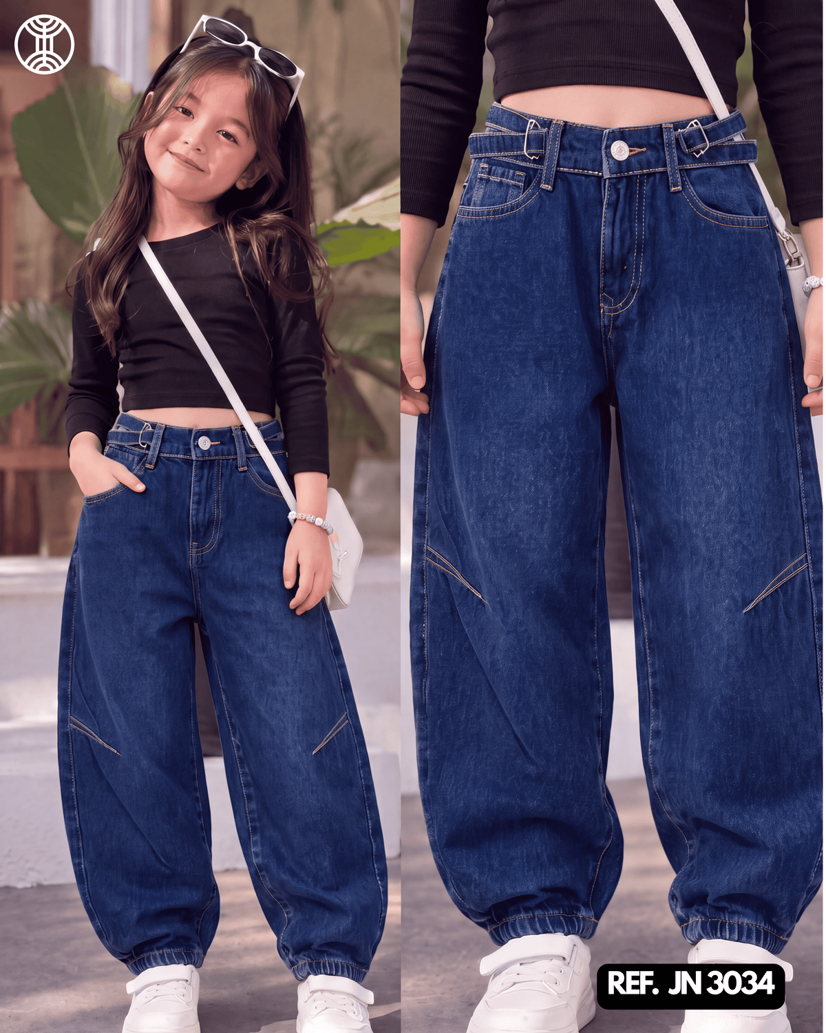 jeans baggy niña ref. jn-3034