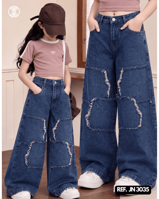 JEANS PALAZZO NIÑA REF. JN-3035