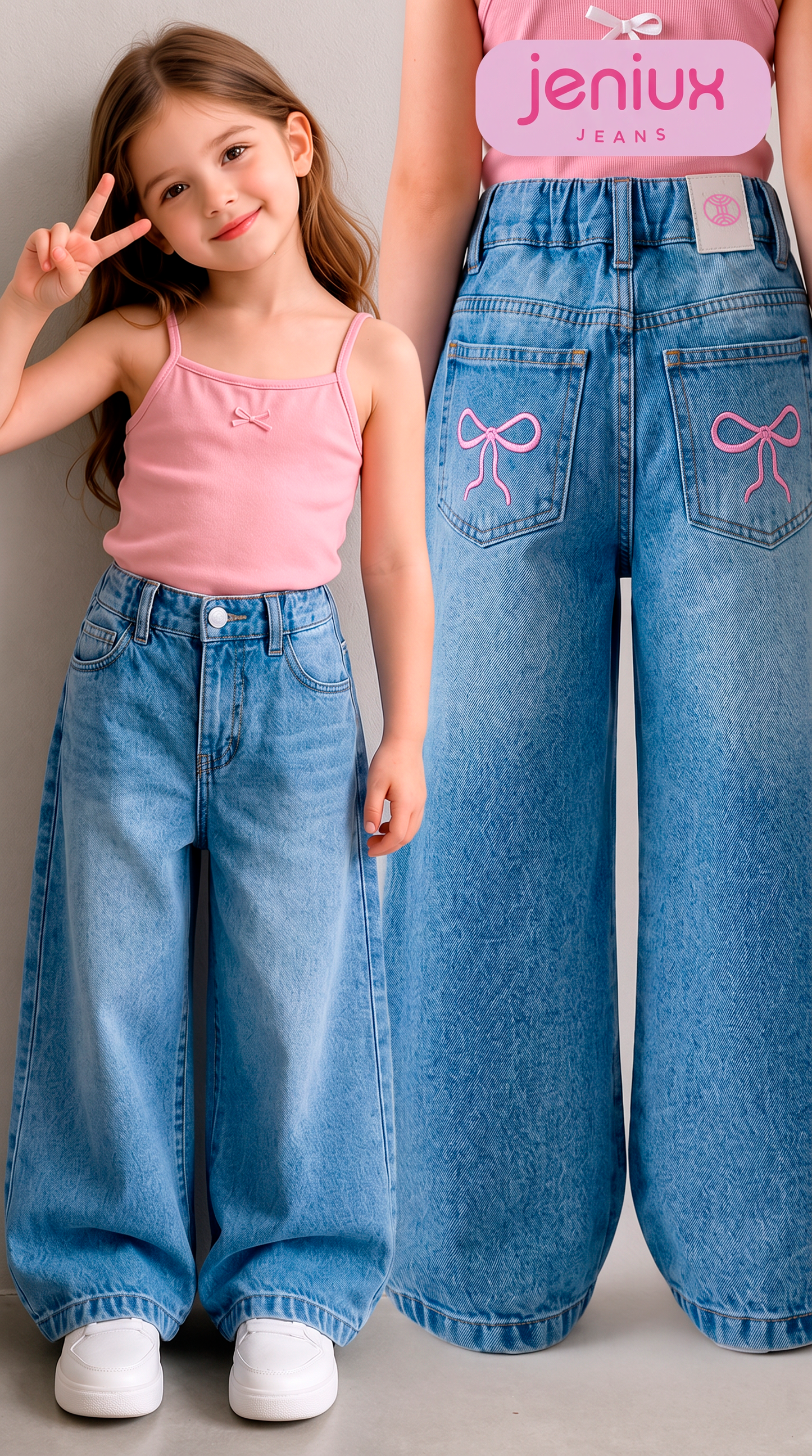 jeans palazzo niña ref. n-3003*