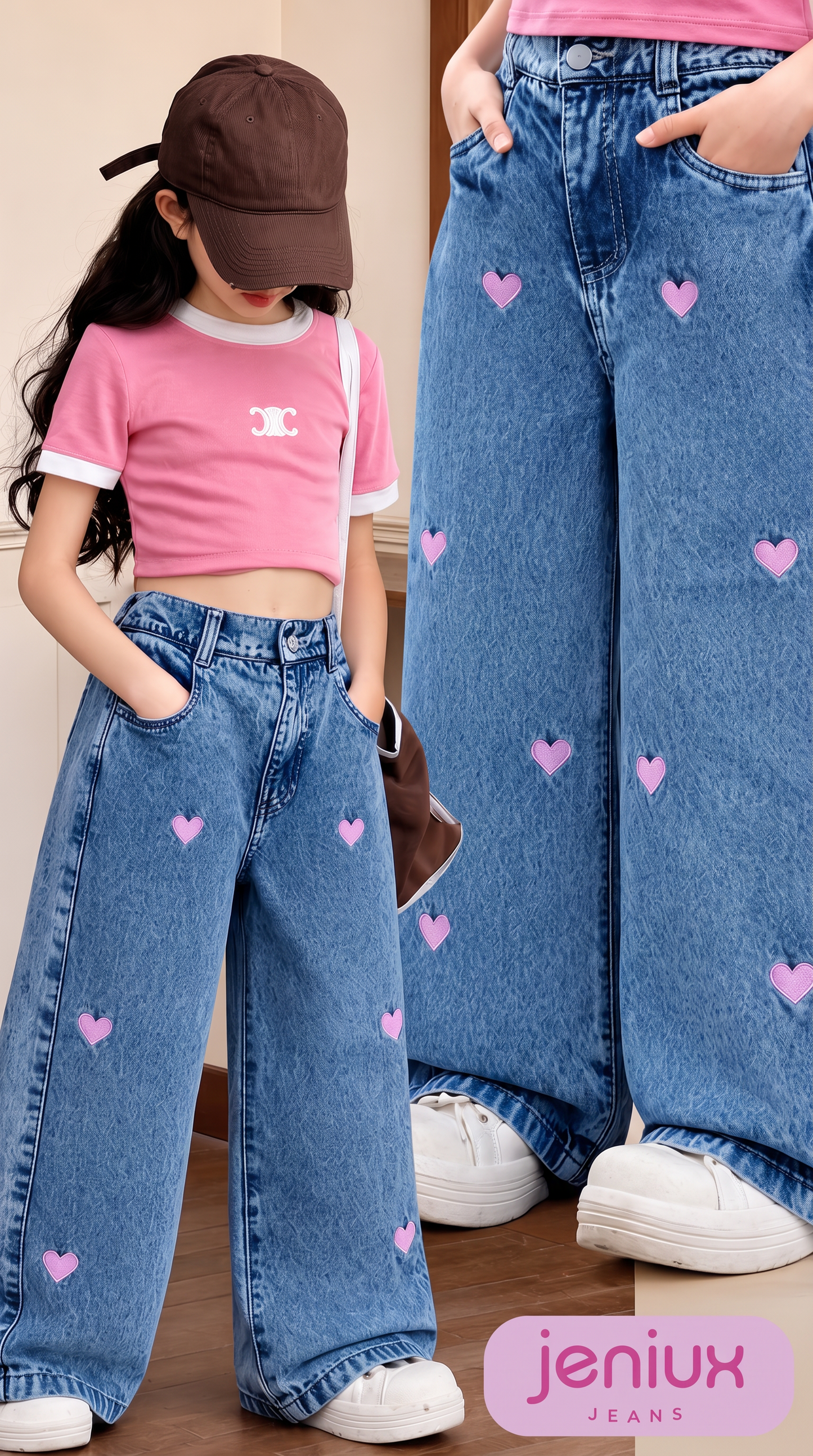jeans palazzo niña ref. n-3004*
