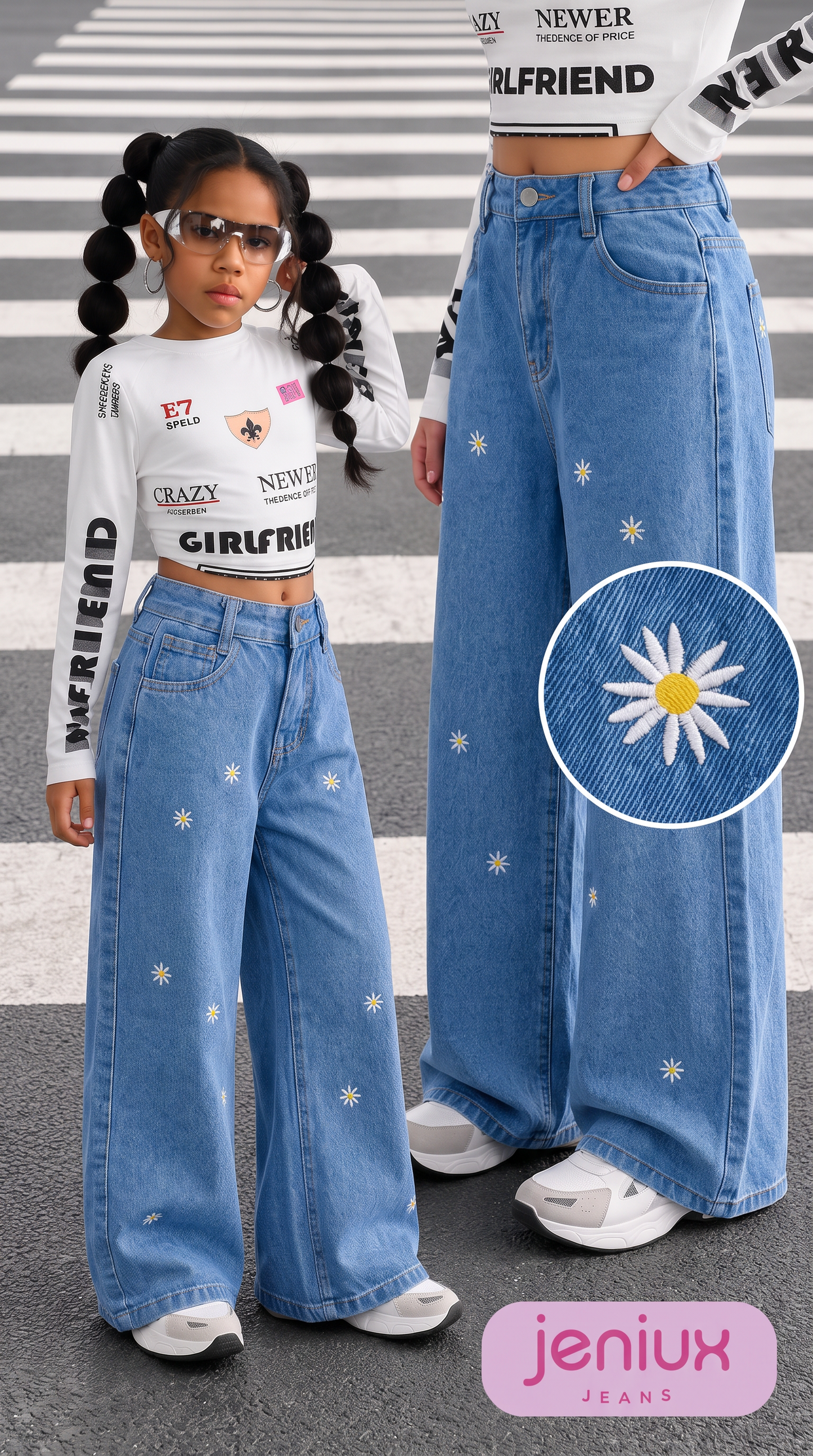 jeans palazzo niña ref. n-3006*