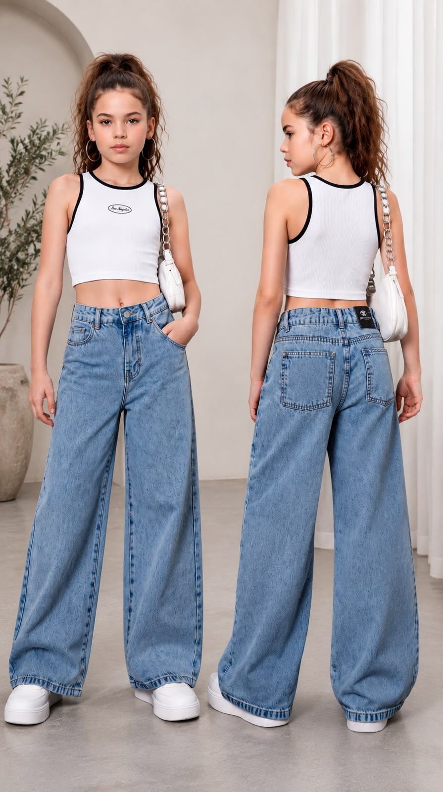 jeans palazzo niña ref. n-3008*