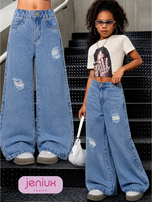 JEANS PALAZZO NIÑA REF. N-007